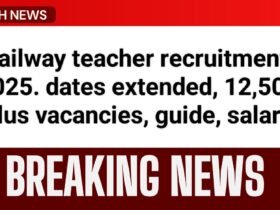 railway teacher recruitment 2025