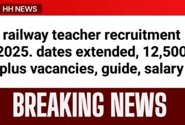 railway teacher recruitment 2025